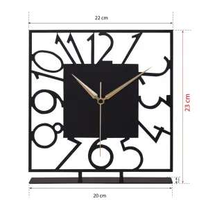 Dekoratívne hodiny Piazza - Black