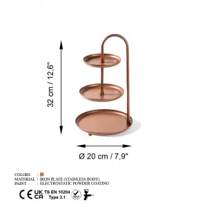 Dekoratívny kovový doplnok Kalkı-A - Copper