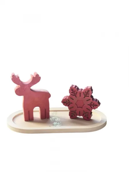 Súprava dekoratívnych predmetov (2 kusy) Christmas Stone Set3