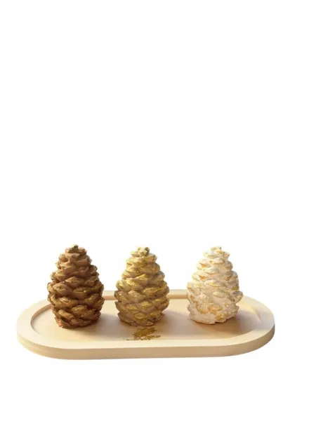 Decorative Object Set (4 Pieces) Christmas Stone Set2