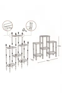 Plastic Multi Purpose Shelf OMS-1108-B