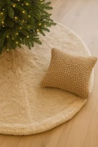 Christmas Tree Rug Yilbasi - Beige 8
