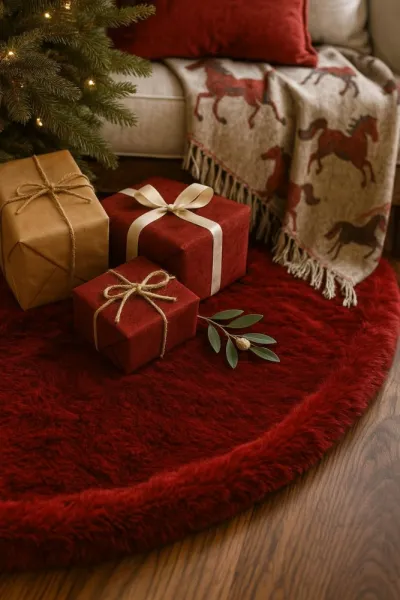 Christmas Tree Rug Yilbasi - Red 6