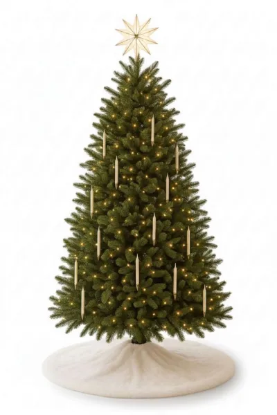 Christmas Tree Rug Yilbasi - Off White 6