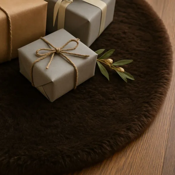 Christmas Tree Rug Yilbasi - Brown 8