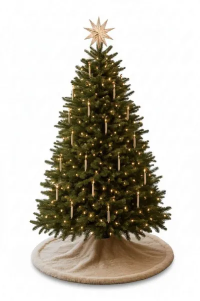 Christmas Tree Rug Yilbasi - Beige 6