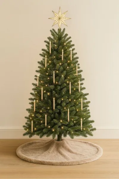 Christmas Tree Rug Yilbasi - Beige 6