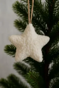 Christmas Ornament 3 Lu Set - White