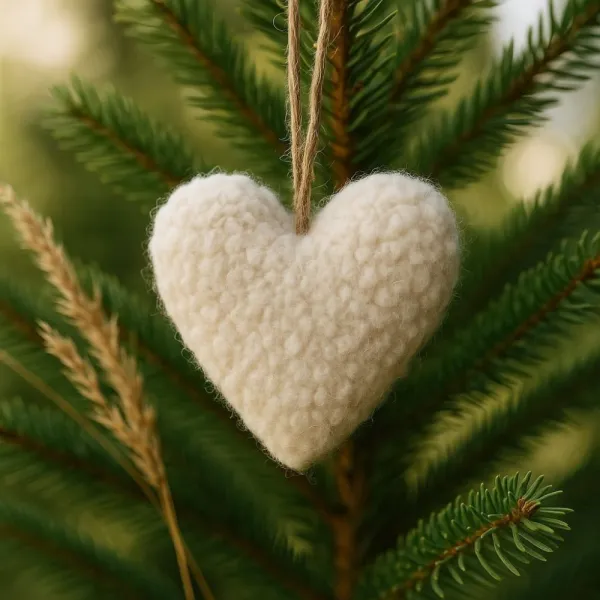 Christmas Ornament 3 Lu Set - White