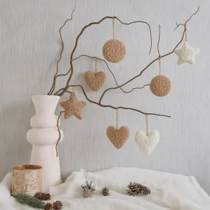 Christmas Ornament 3 Lu Set - Brown
