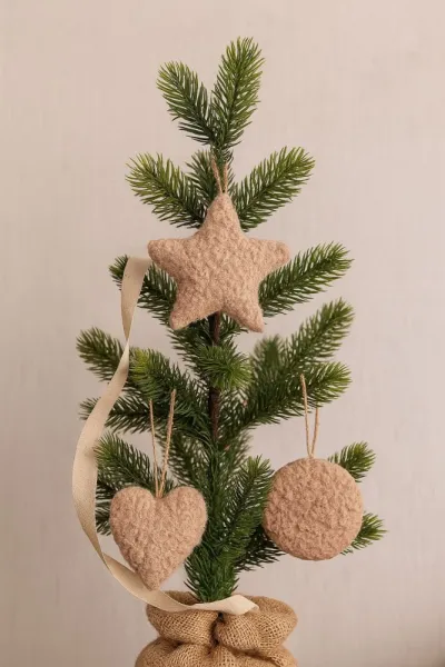 Christmas Ornament 3 Lu Set - Brown