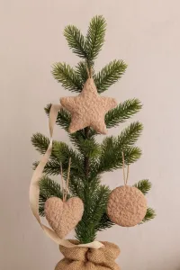 Christmas Ornament 3 Lu Set - Brown