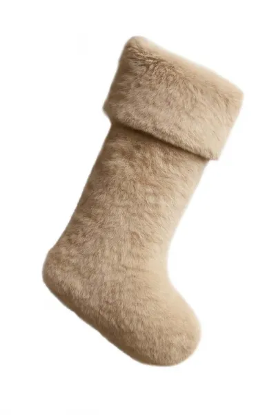 Christmas Stocking Pelush - Beige