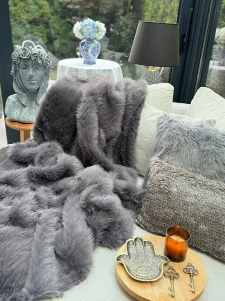 Prehoz na pohovku Lolita 200x75 - Anthracite