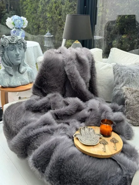 Prehoz na pohovku Lolita 200x75 - Anthracite