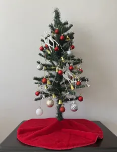 Christmas Tree Rug Pelush Christmas - Red