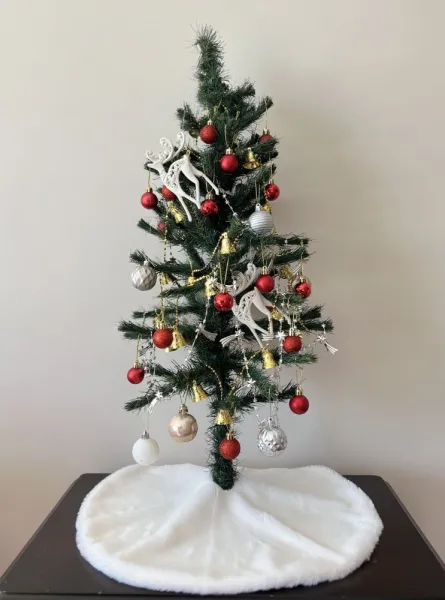 Christmas Tree Rug Pelush Christmas - Ecru