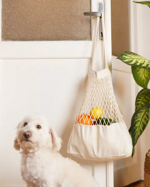 Net Bag File Big - Natural Beige