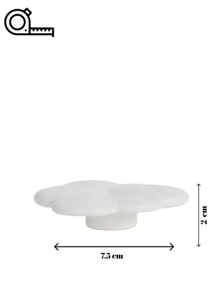 Decorative Handle Cloud Handle - White