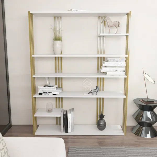 Knižnica Jenny - White, Gold