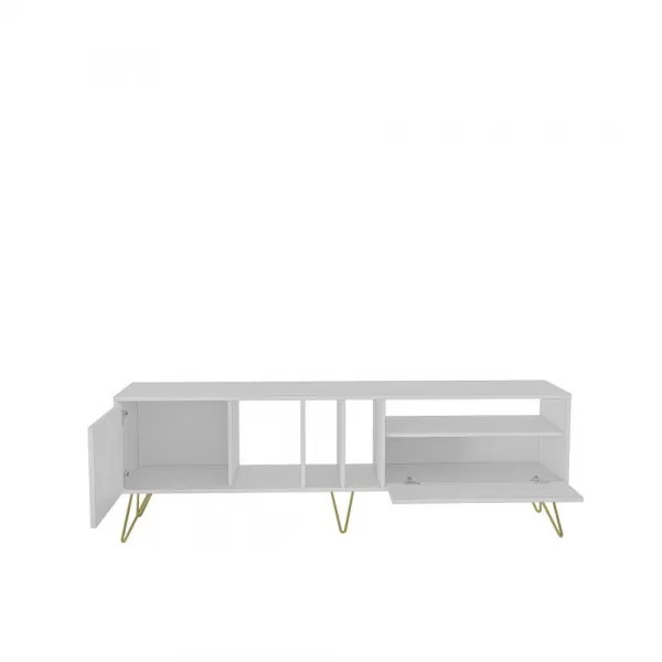TV stolík Mistico (180) - White, Gold