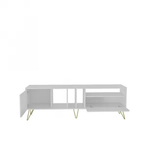 TV stolík Mistico (180) - White, Gold