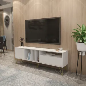 TV stolík Mistico (180) - White, Gold