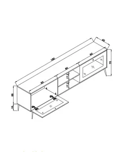 TV stolík Jüt 180