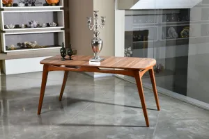 Set stola a stoličiek (5 kusov) Touch Wooden - Cream