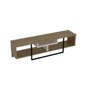 TV stolík Asal (150) - Oak, White, Black