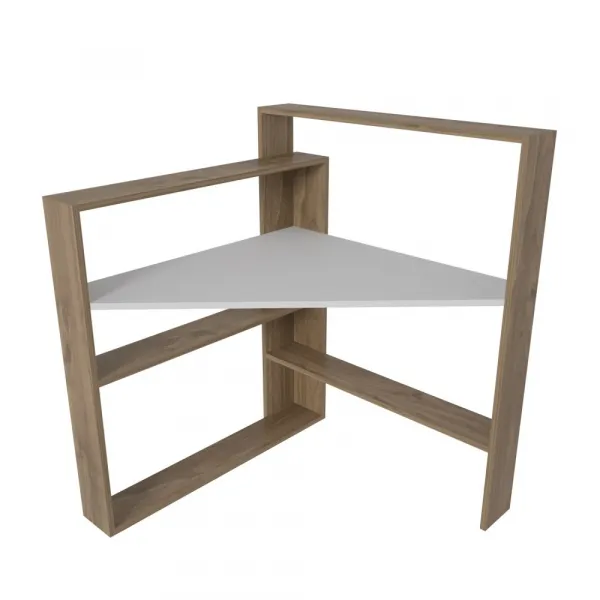 Písací stôl Kelly - Walnut, White