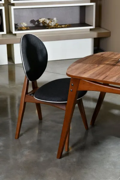 Set stola a stoličiek (5 kusov) Touch Wooden - Anthracite