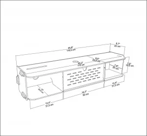 TV stolík Sima - Oak