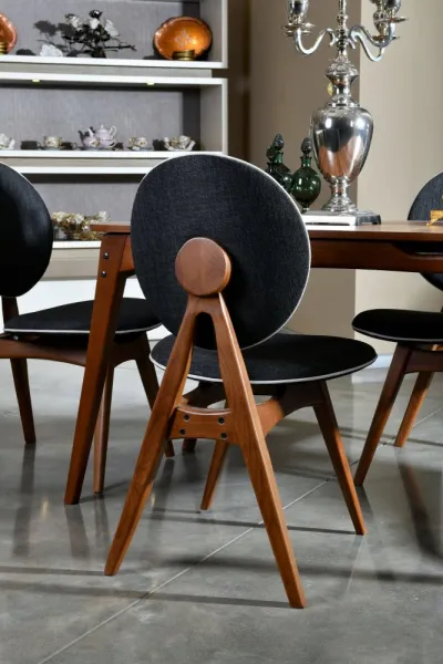 Set stola a stoličiek (5 kusov) Touch Wooden - Anthracite