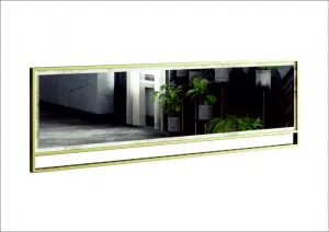 Decorative Wooden Mirror Polka 2 - White