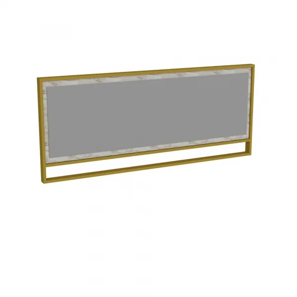 Decorative Wooden Mirror Polka - White