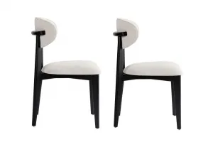 Súprava stoličiek (2 kusy) Lionte - White, Black