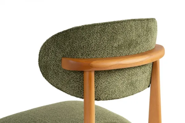 Súprava stoličiek (2 kusy) Lionte - Green, Dark Oak