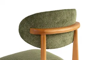 Súprava stoličiek (2 kusy) Lionte - Green, Dark Oak