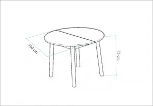 Extendable Dining Table Oliver - White