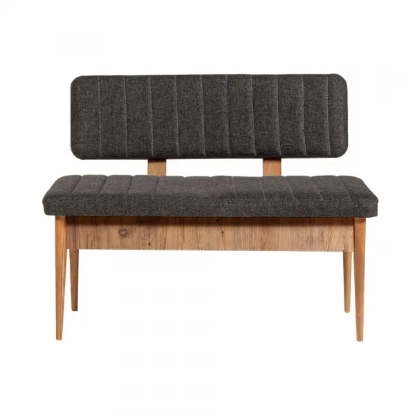 Kalune Design Lavice VINA s úložným prostorem 110 cm borovice atlantic/antracitová