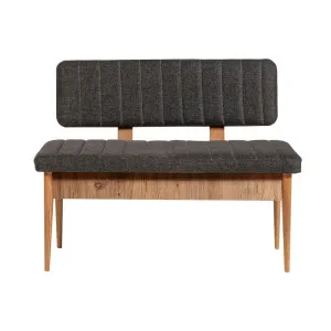 Kalune Design Lavice VINA s úložným prostorem 110 cm borovice atlantic/antracitová