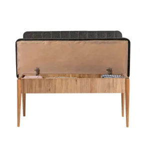 Kalune Design Lavice VINA s úložným prostorem 110 cm borovice atlantic/antracitová