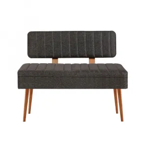 Kalune Design Lavice VINA II s úložným prostorem 110 cm borovice atlantic/antracitová