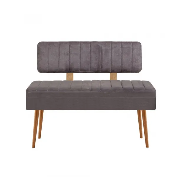 Kalune Design Lavice VINA II s úložným prostorem 110 cm borovice atlantic/antracitově šedá