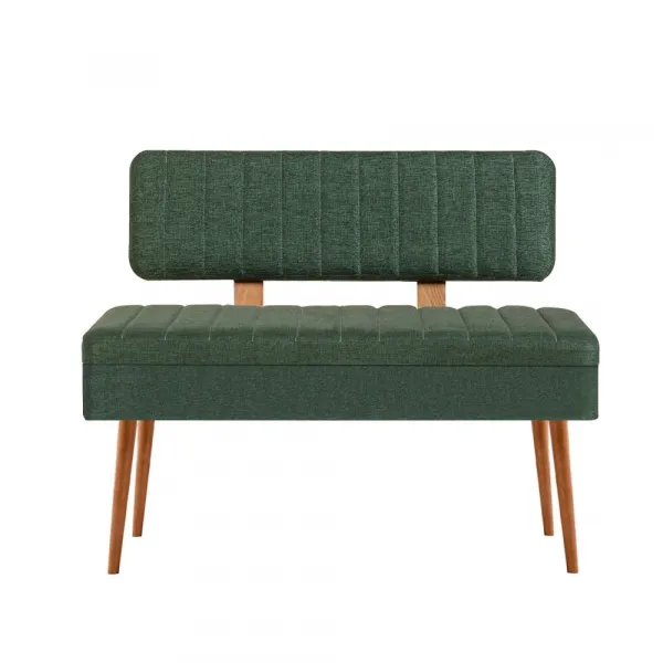 Kalune Design Lavice VINA II s úložným prostorem 110 cm borovice atlantic/tmavě zelená