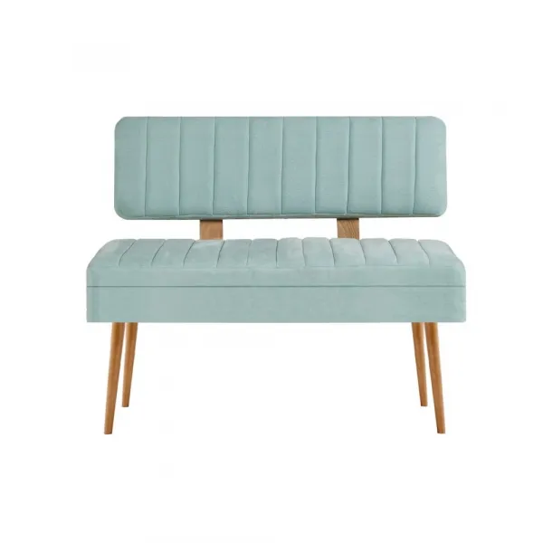Kalune Design Lavice VINA II s úložným prostorem 110 cm borovice atlantic/pistáciově zelená