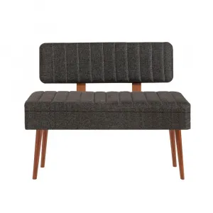 Kalune Design Lavice VINA II s úložným prostorem 110 cm ořech/antracitová
