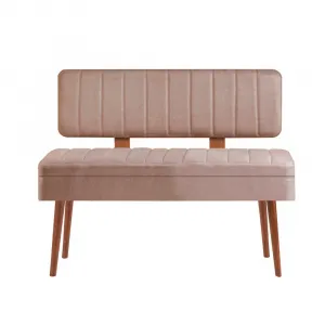 Kalune Design Lavice VINA II s úložným prostorem 110 cm ořech/béžová