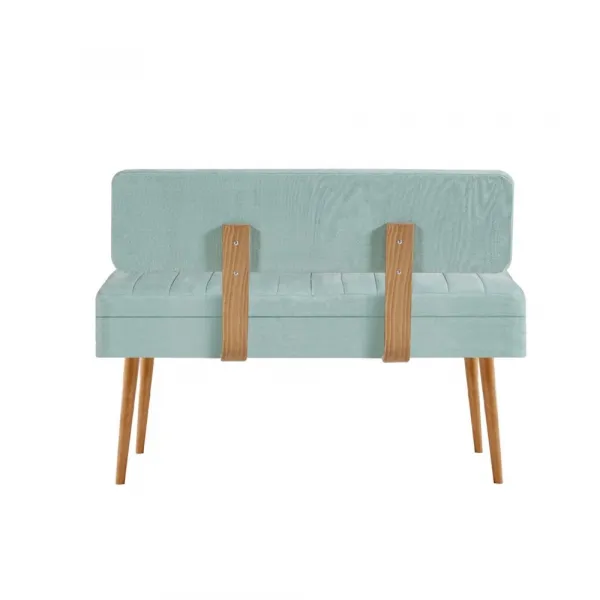 Kalune Design Lavice VINA II s úložným prostorem 110 cm borovice atlantic/pistáciově zelená